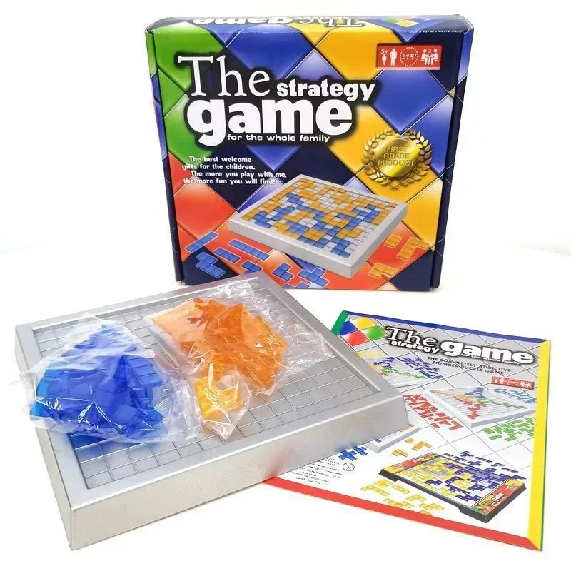 Jeu de société de stratégie pour enfants, jouets éducatifs, jeu de carrés colorés, facile à jouer pour enfants, fête de famille, jeux d'intérieur, Puzzle cadeau