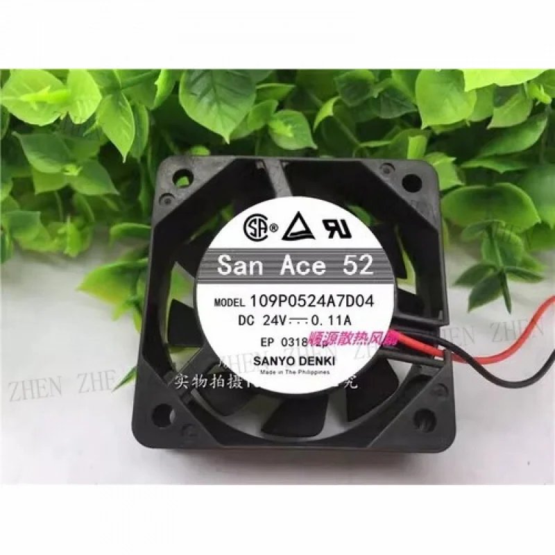 Y for San Ace 52 109P0524A7D03 DC24V 0.11A 5.2CM 2-Wire Inverter Cooling Fan