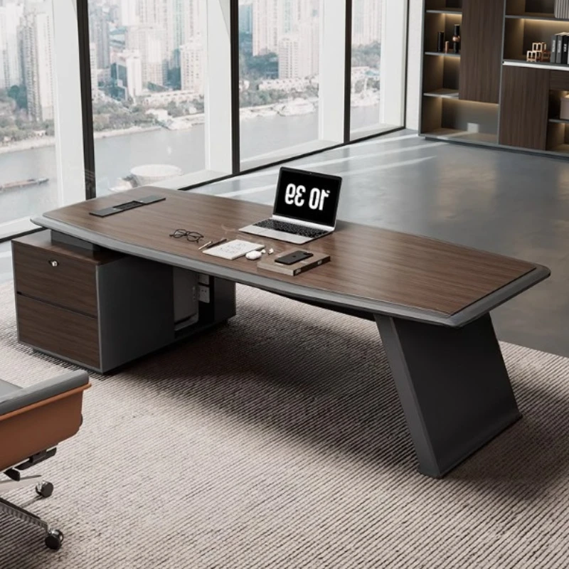 

Brown Household Office Desk Drawer Upgrade Modern Executive Wooden Computer Desks Study Storage Table Bureau Furniture