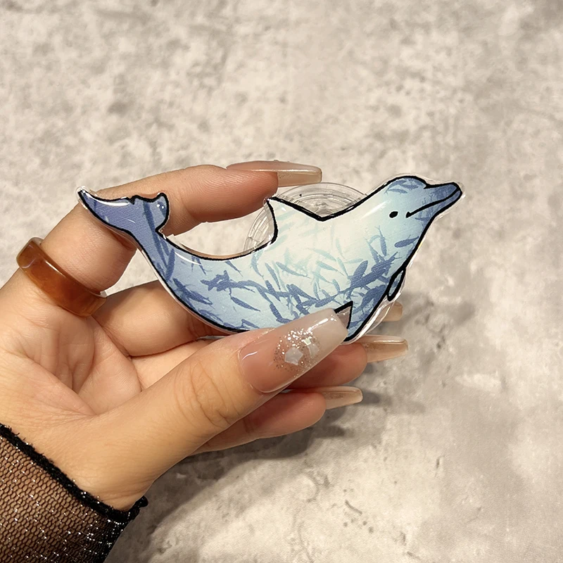 لطيف السلاحف دولفين حامل هاتف Griptok البنصر دعم آيفون سامسونج حالات قبضة توك المقبس قوس فتاة هدية #4