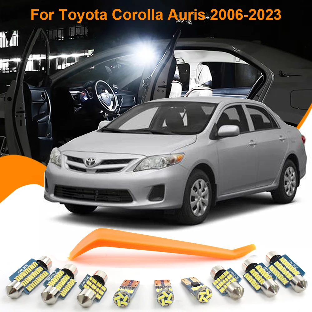 Car LED Interior Lights Kit Canbus For Toyota Corolla Auris E180 E210 E120 E150 2007 2009 2013 2015 2016 2018 2023 Accessories