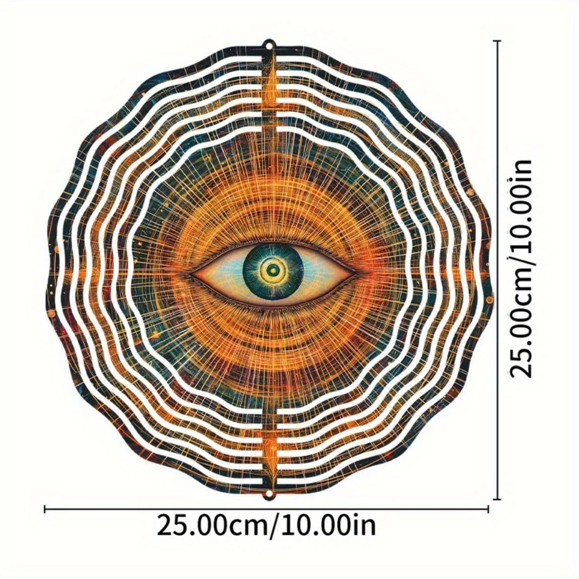 CIFBUY Handmade Wind Chime 360° Rotating Hook Outdoor Garden Patio Decor Eye Pattern Housewarming Gift