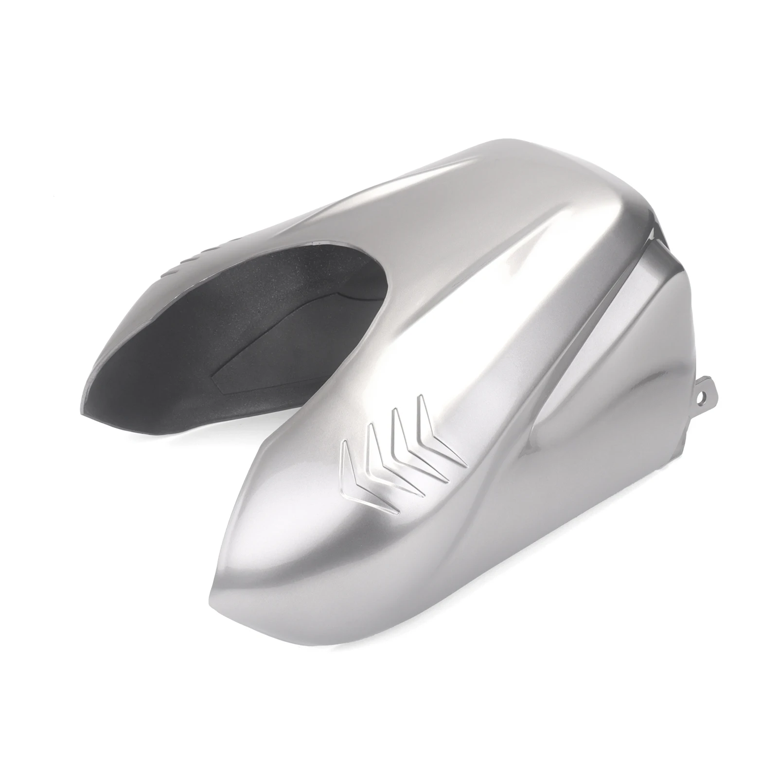 غطاء خزان الوقود الأسود اللامع ABS، غطاء خزان من ألياف الكربون ABS، ملحقات واقية لموديلات 2022-2025 CFMOTO 450SR SRS. #5