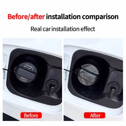 Car Carbon Fiber Fuel Tank Cover f For Audi Sport A1 A3 A4 A5 A6 A7 A8 Q2 Q3 Q5 Q7 Q8 TT S3 S4 RS5 RS6 RS7 S7 S Auto Accessories