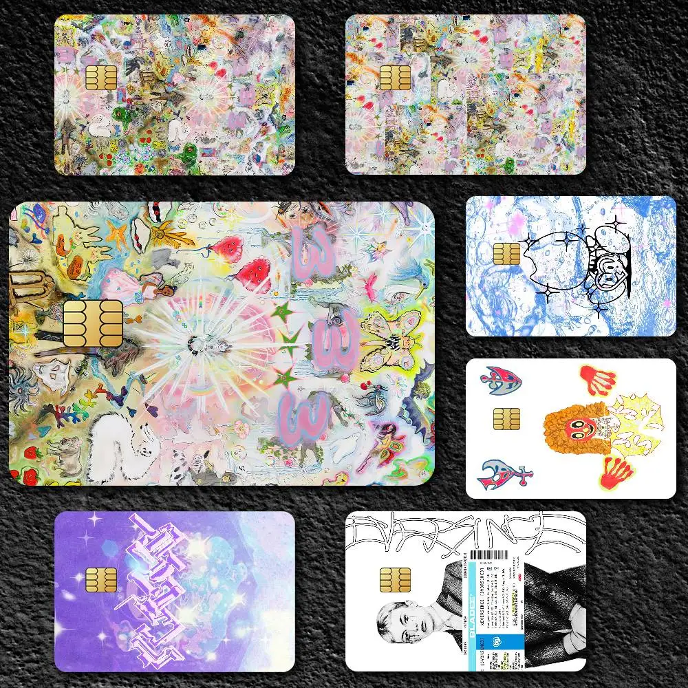 ملصقات جلدية لبطاقة الائتمان Rapper B-Bladee لبطاقة البنك والحافلة المتروية هدية مقاومة للماء #1