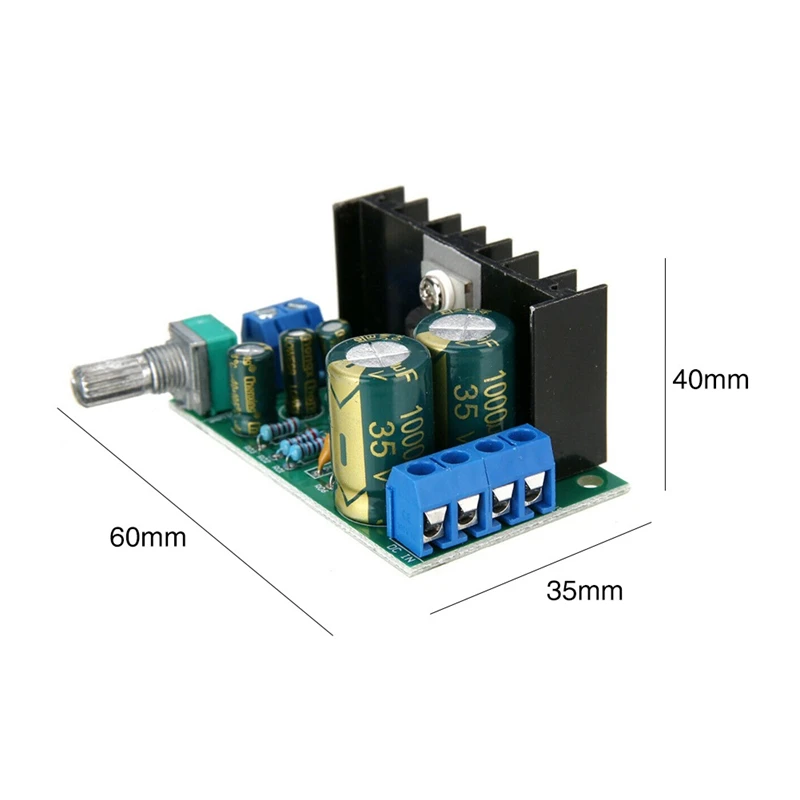 TDA2050 modulo scheda amplificatore di potenza Audio Mono DC/AC 12-24V 5W-120W 1 canale