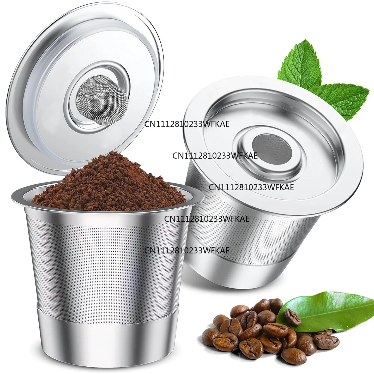 K-cup recycled coffee capsules, coffee machine stainless steel single hole with filter K cup