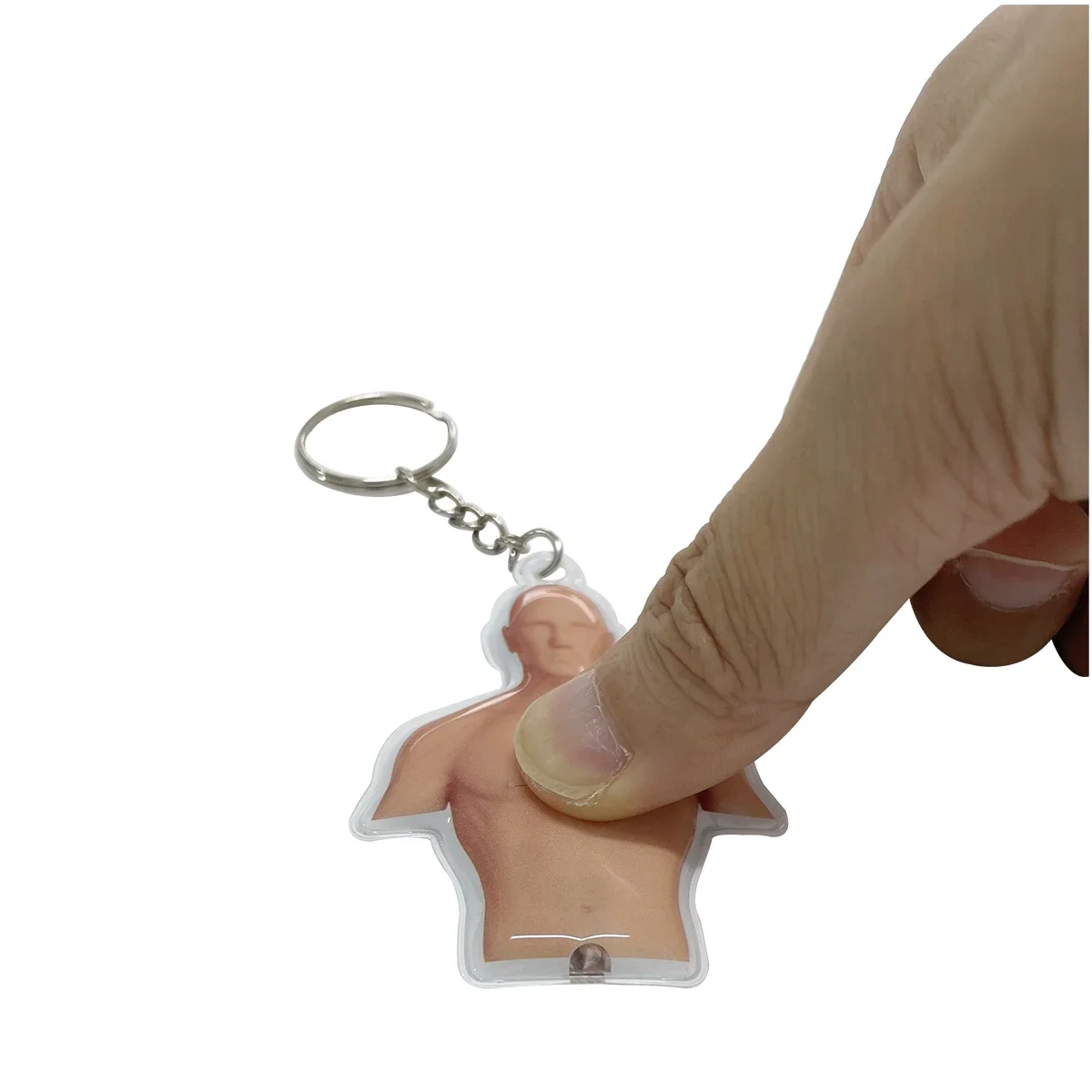 2pcs/lot CPR Manikin Keychain LED Light for CPR Courses Gift