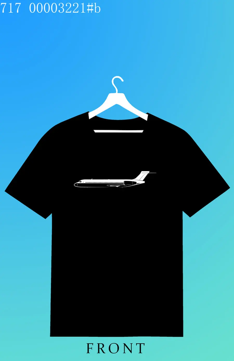 

Car Lovers T-shirt Bei airplane 717 Men's and Women's Short-Sleeved with Patterns for Summer