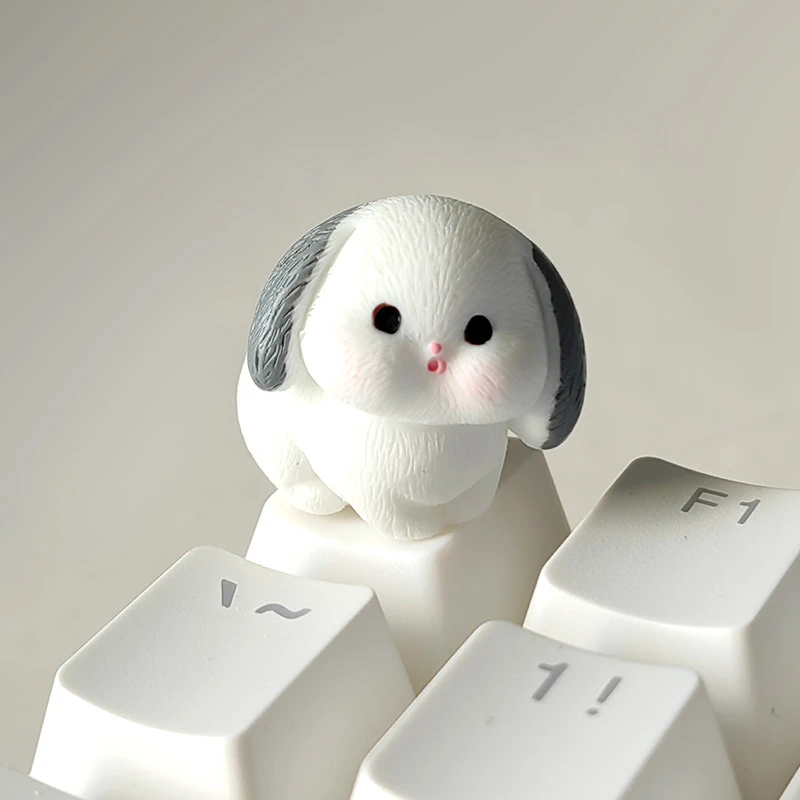 Personality Keycap Cute Cartoon Rabbit Keycaps for Mechanical Keyboard Ecs Key Decoration Keycaps