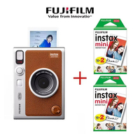 Fujifilm Instax Mini Evo Camera Instant Camera Smartphone Photos Printer Brown Black Color (Optional White Film 20/40 sheets) ﻿