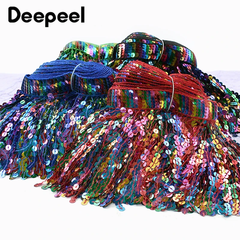 9/18 ярдов 16 см бахрома с блестками и кисточками, кружевная отделка, латинское платье, декоративная отделка, костюм для вечеринки, бахрома, швейные аксессуары