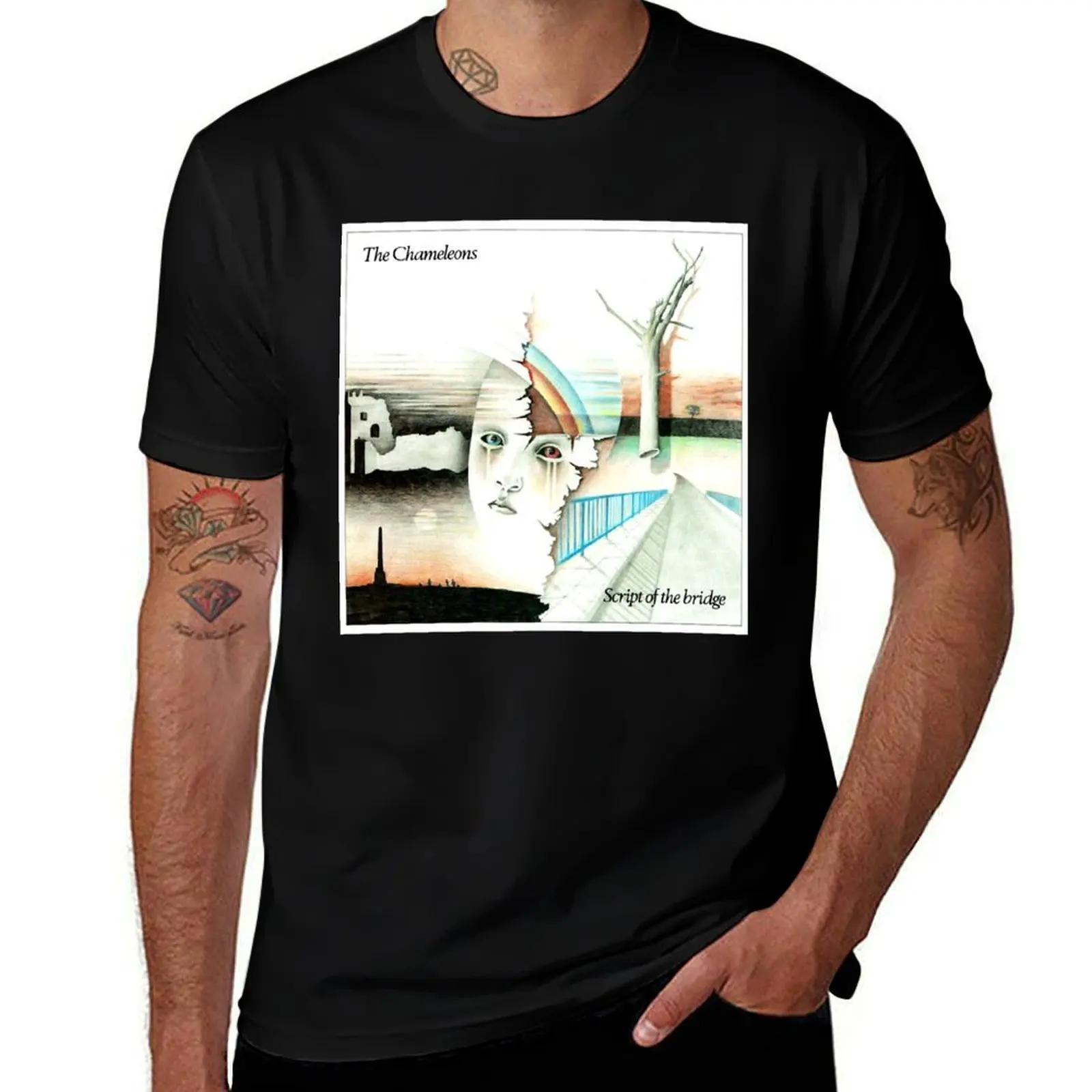 Value The Chameleons Script Of The Bridge Dont Fall Up The Down Escalator T-Shirt Creative Graphic Tee Shirt T-Shirt