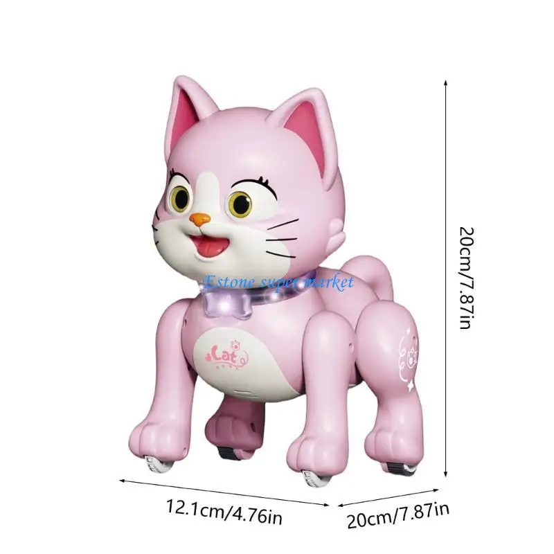 Jouet électrique pour animaux compagnie 090B, pour tout-petits, apprentissage rampant, télécommande, chien, avec lumière pour