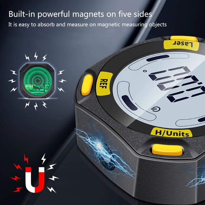 Digital Angles Finder, Electronic Level Lasers, USB Rechargeable Digital Level Box Protractor Inclinometer