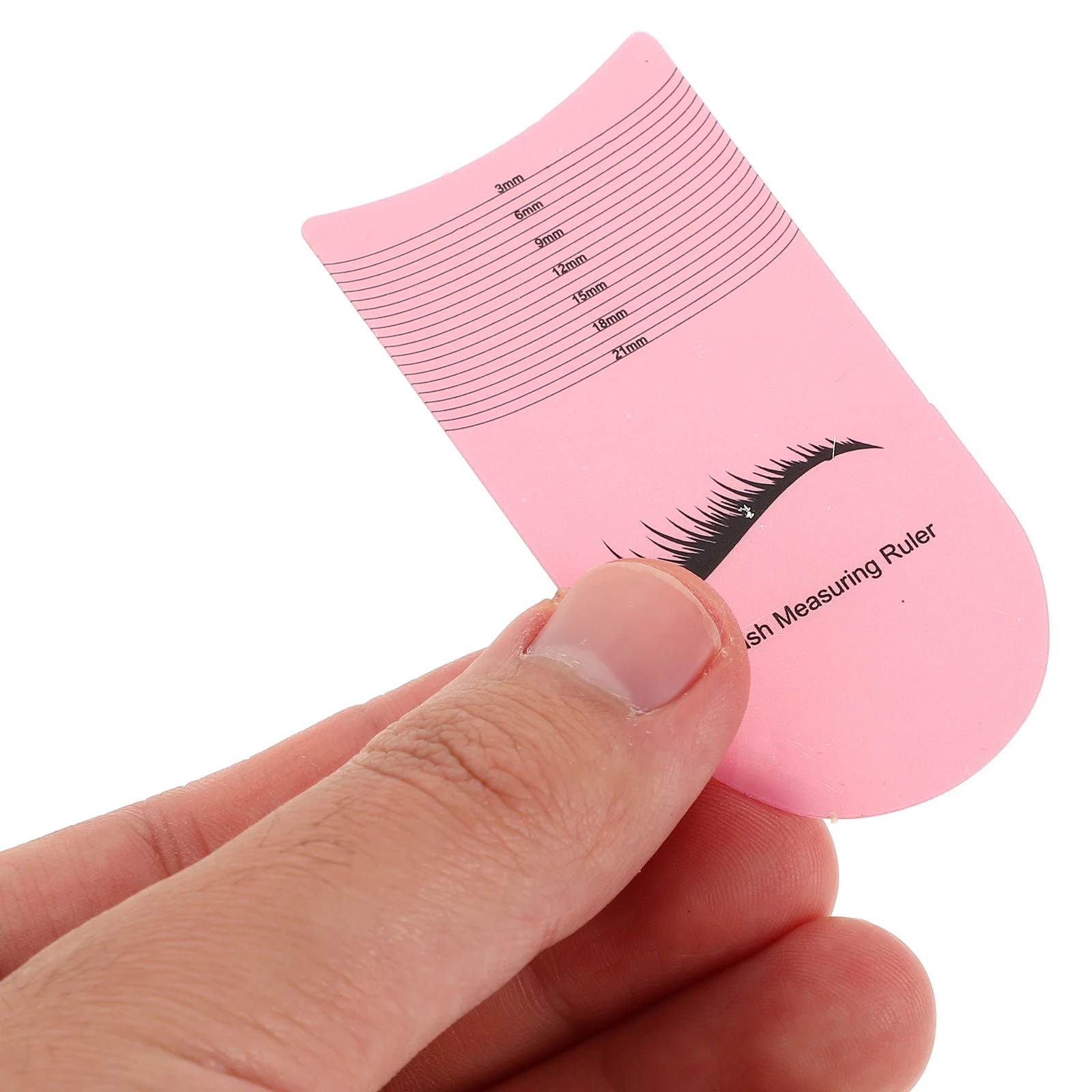 5 Stück Wimpern-Messlineale, langlebige Wimpern-Messwerkzeuge für genaue Wimpernverlängerungsmessung, Curling-Grad-Lineal