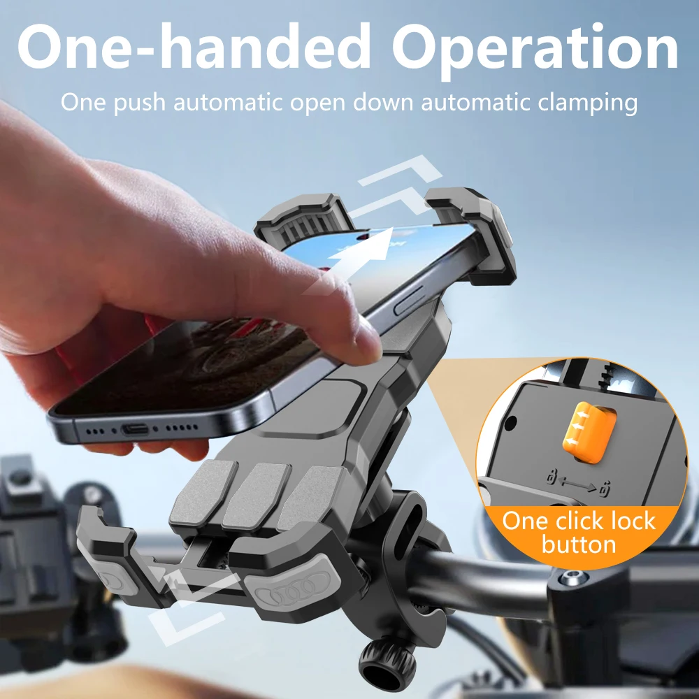 

Универсальный противоударный держатель для телефона для мотоцикла, антивибрационная подставка для мобильного телефона на открытом воздухе, скутере, регулируемые подставки, стабильный кронштейн