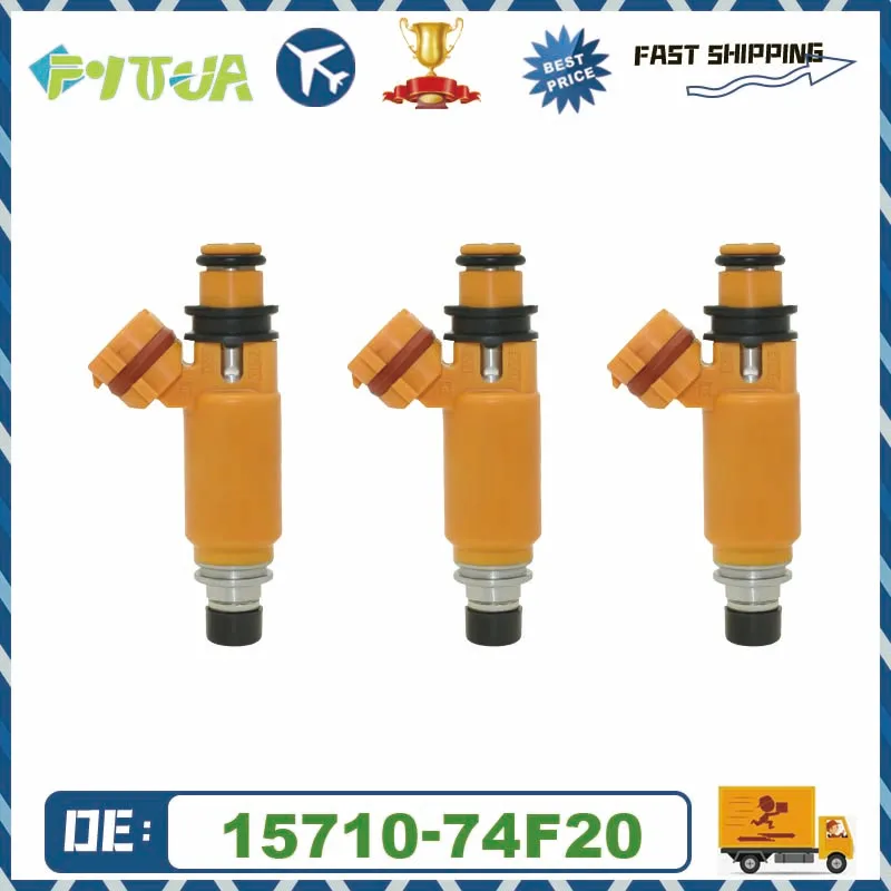 

3pcs Fuel injector 195500-3480 15710-74F20 For SUZUKI Aito 2002 LA-HA23A 0.6L K6A 1955003480