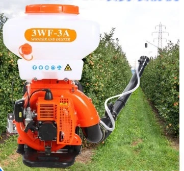 

Two stroke backpack type spray duster Mister fertilizer applicator Dry powder dual-use