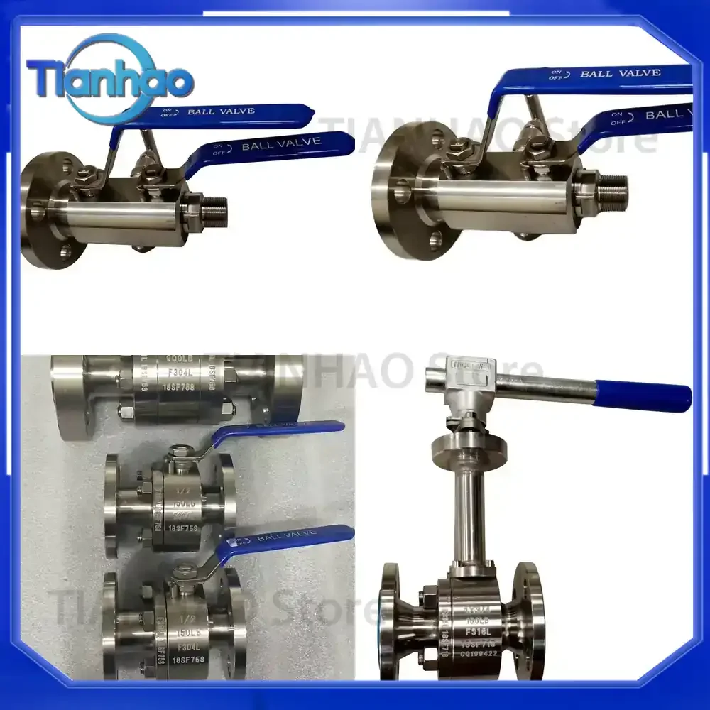 Custom DBB Double Block and Bleed Ball Valve for European Standards 304 Stainless Steel Manual Full Port High Temperature