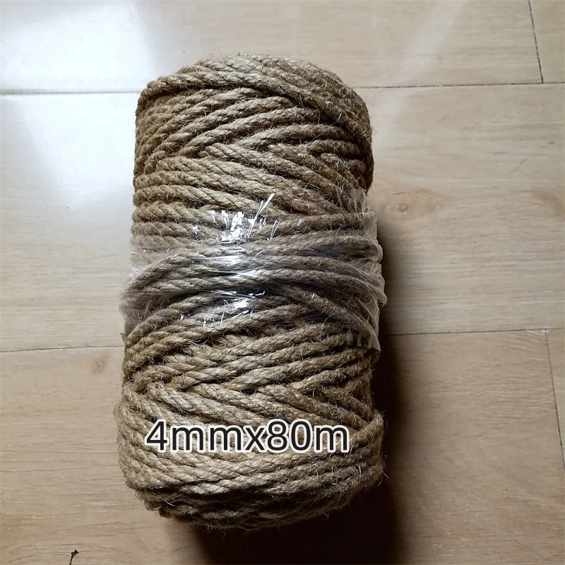 1/2/3/4/5/6mm Diameter Jute Twine Weave Hemp Tag Photo Wall Handicraft Decoration Twisted Rope DIY Accessories Cord