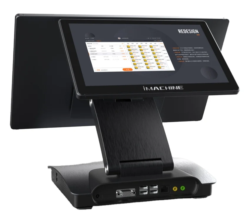 

15.6'' Touchscreen Windows11 Foldable Pos Terminal Desktop Smart Restaurant Ordering Retail with NFC WIFI Pos Terminals System