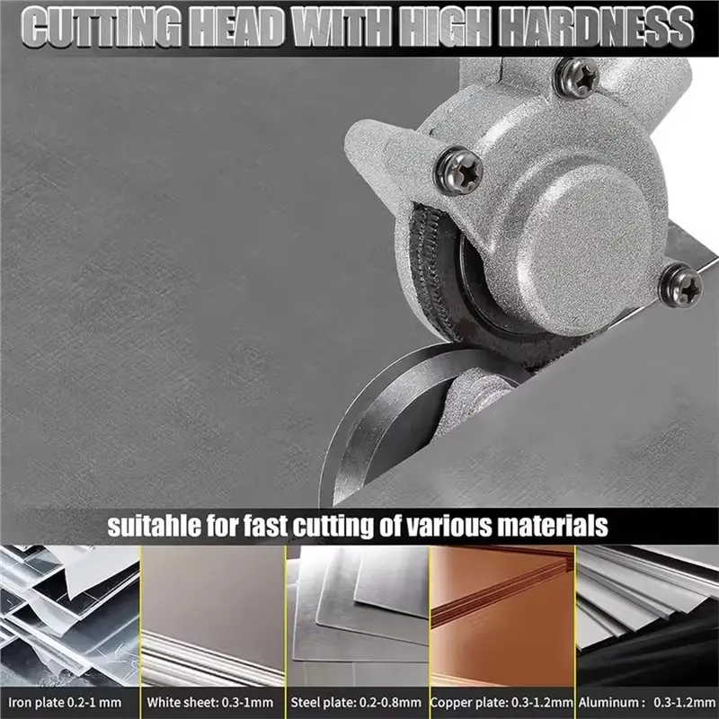 A55F-Electric Drill Plate Cutter Metal Sheet Cutter Tool Free Cutting Tool Nibbler Sheet Metal Cut Plate Punch Scissors