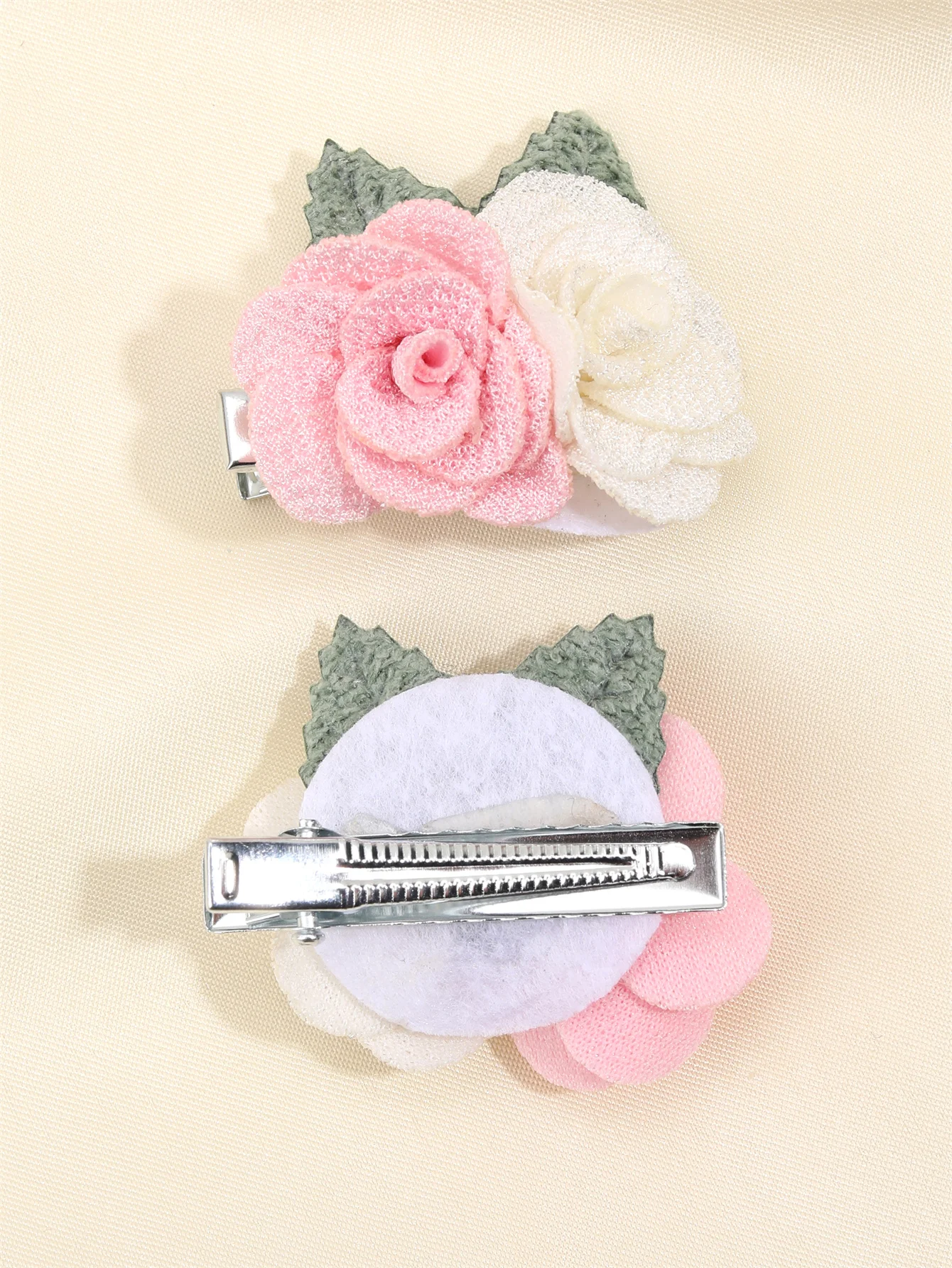 Artificial Flower Hair Clips for Girls Solid Small Flower Hairpins Sweet Barrettes Children Decorate Headwear Hair Accessories