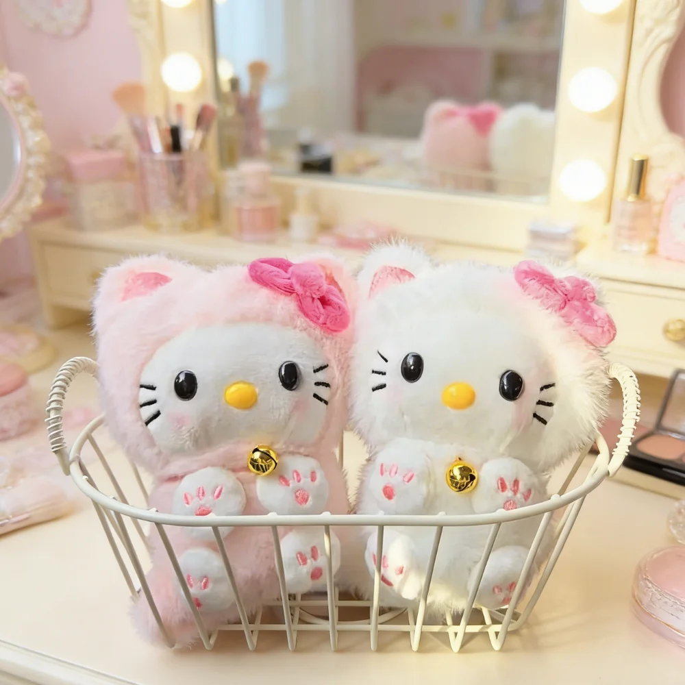 

Плюшевая кукла Sanrio Hello Kitty 2026 года, 10 см, мультяшная, мягкая игрушка, подвеска для рюкзака, небольшой подарок, плюшевое украшение, подарок для девочек