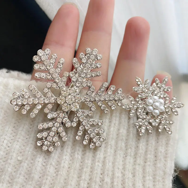 

One Piece, Beautiful Snowflake Hair Accessory, Imitation Pearls, Party Decoration Headdress, Women's Everyday Wear