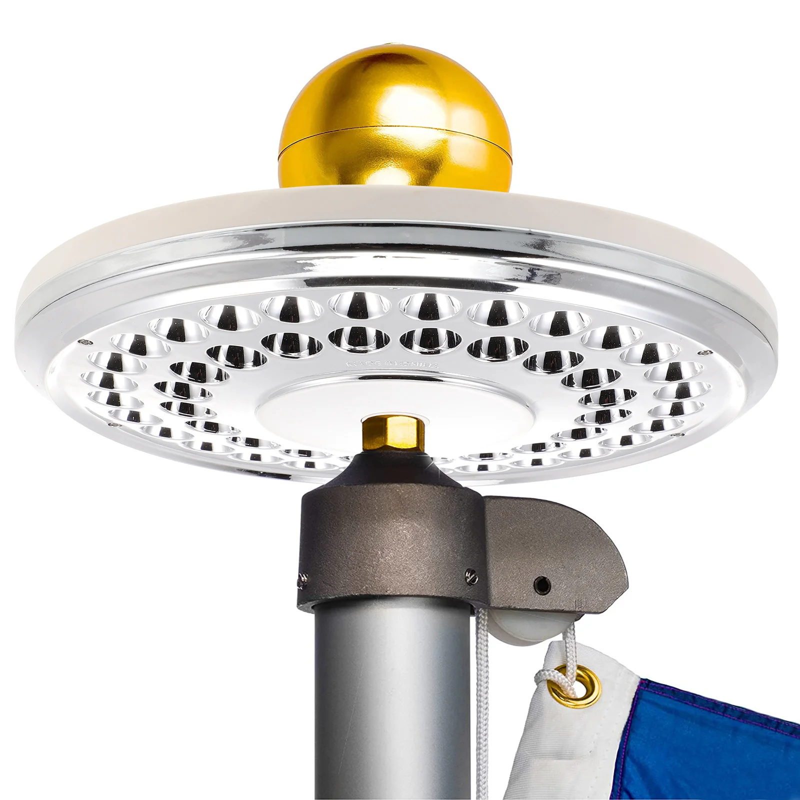 

Solar Flag Pole Light Outdoor - ABS Material Long-Lasting Weatherproof Design for Garden Yard Patio Camping - Solar Powered