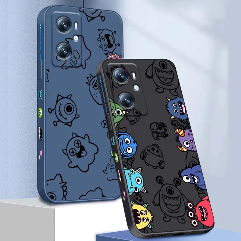 

Disney Monster Inc anime Phone Case For OPPO Find X5 A11 A16K A53 A98 A3 A57 A72 A73 A96 A74 A9 A5 5G Liquid Left Rope