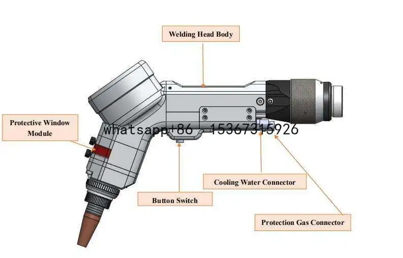 Original OSPRI 2000W Laser Welding Head with high quality