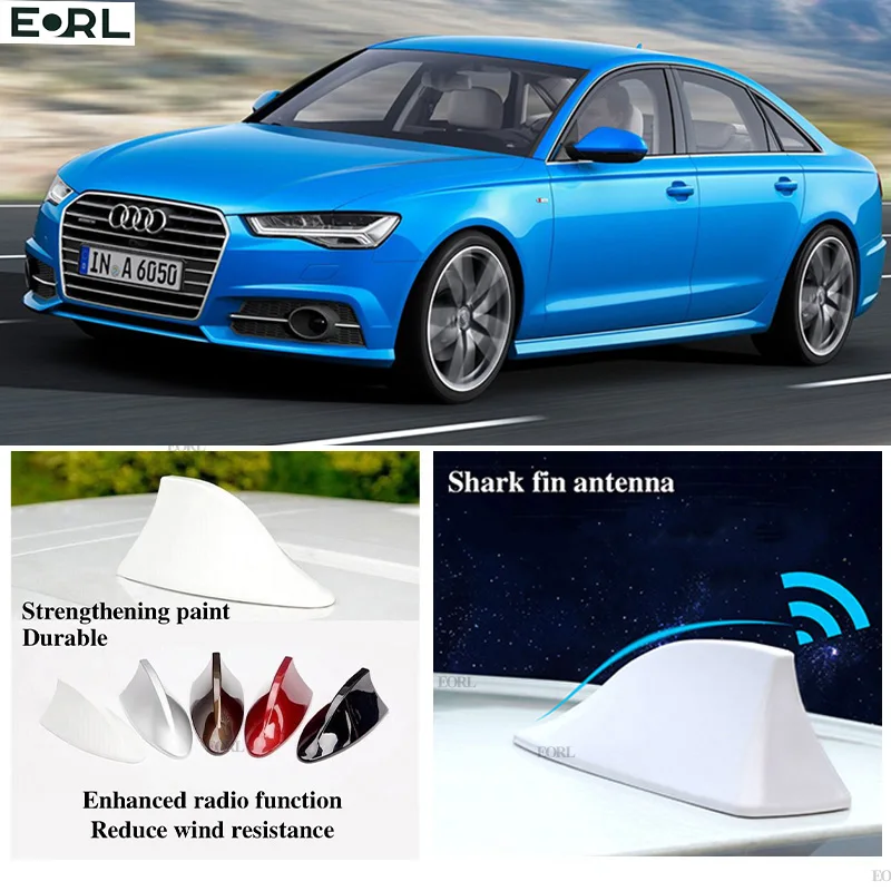 

Антенна для Audi A6 Shark Fin, усилитель сигнала с супер антеннами, водонепроницаемый усилитель сигнала, FM/AM радио антенны