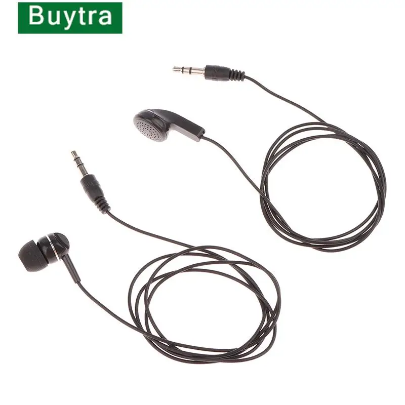 1PC 3.5mm Single Earpiece Ear-hook Earphone For Walkie Talkie Headset Earpiece In Ear Stereo Wired Earphone For MP3 Smartphones