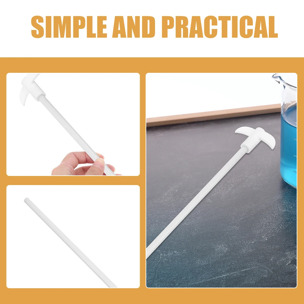 

Chemical Stirring 250mm Length Laboratory Stirring Rod 65mm Blade 7mm Diameter PTFE Equipment Practical Mixer