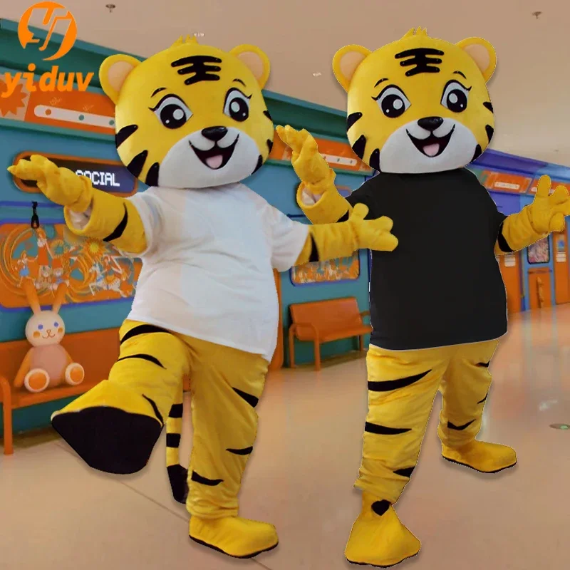 Amway disfraz de Mascota de tigre para adultos, traje de juego de rol, animales de dibujos animados lindos, fursuit, disfraz de Cosplay, eventos de fiesta, tigre divertido