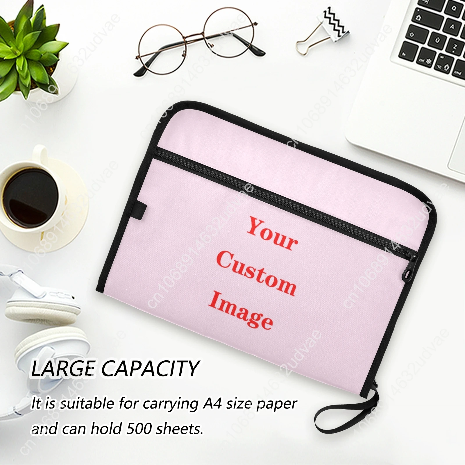 Luxury A4 File Folder Document Bag Business Briefcase Storage Organizer Bag Custom image Stationery School Office Supplies