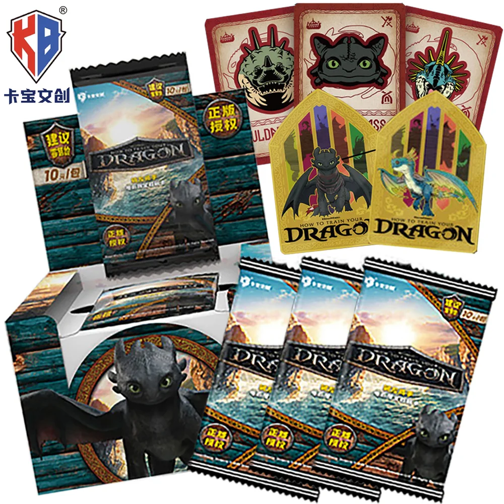 

KABAO Original How To Train Your Dragon Collection Card Classic Character Creative Battle Picture Guide Card Kid's Birthday Gift