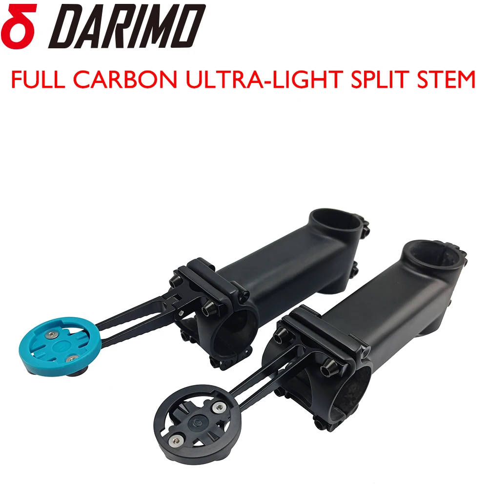 

【Hot Sales】Ultra-light full carbon fiber bicycle stem 31.8/28.6mm 6°/12°/17°MTB Road bicycle handlebar 60-120mm