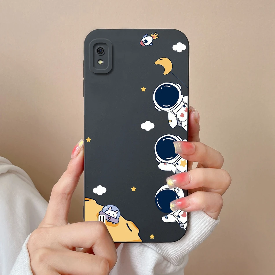 Case For Samsung A10 A10S M01S Romantic Flower Soft Liquid Silicone Camera Protection Phone Back Cover For Galaxy A 10 Bumper