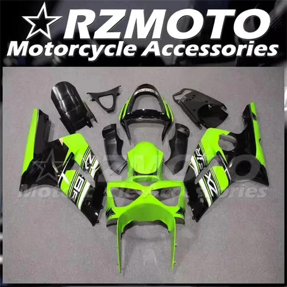 

4Gifts New ABS Fairings Kit Fit For KAWASAKI ZX-6R 2003 2004 636 03 04 Bodywork Set Custom Green Black