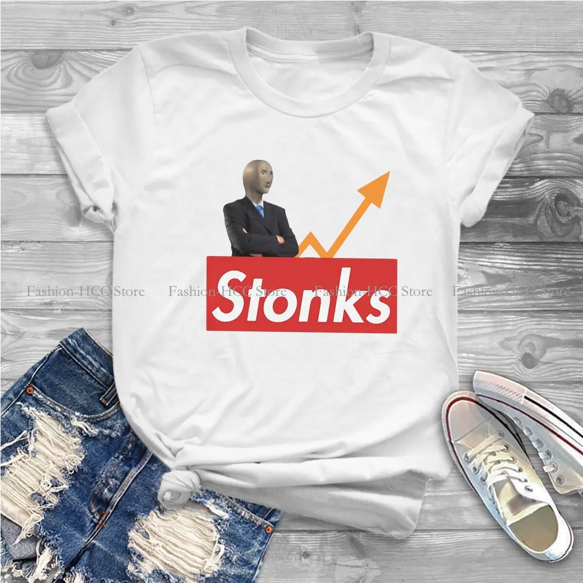 Stonks Special Polyester TShirt Wallstreetbets GameStop Stonks Comfortable New Design Gift Idea T Shirt Short Sleeve