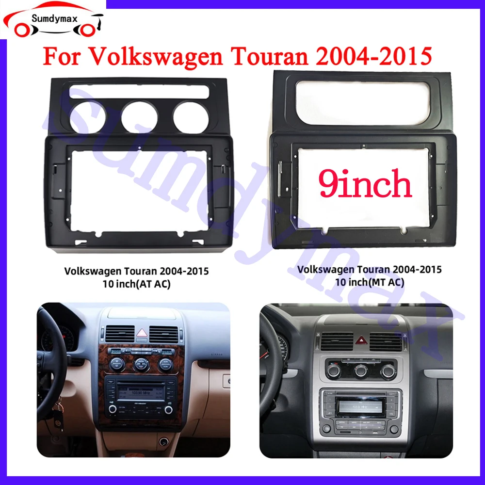 

10.1" android Car Radio Frame Kit For Volkswagen Touran 2004-2008 Auto Stereo Dash Panel Mounting Head Unit Fascias Trim Bezel