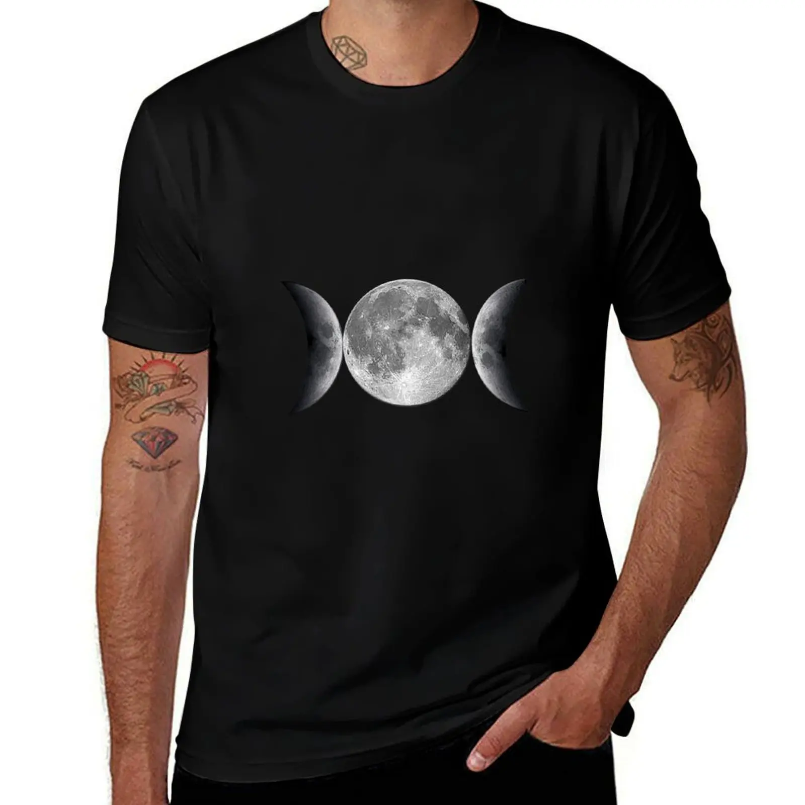 

Triple Moon T-Shirt summer clothes oversizeds sweat anime figures oversized t shirt men