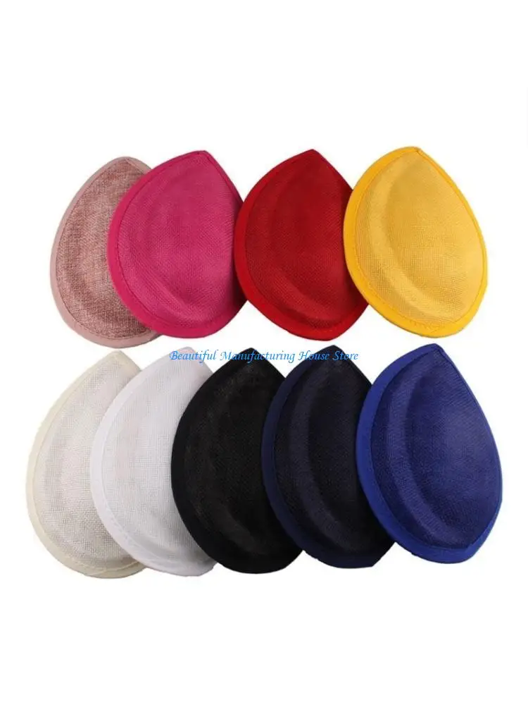 E56A Vintage Fascinator Hat Base Millinery Flapper Hat Base TeaParty Caps Base Handmade Craft Hat Accessories Hat Making Kits