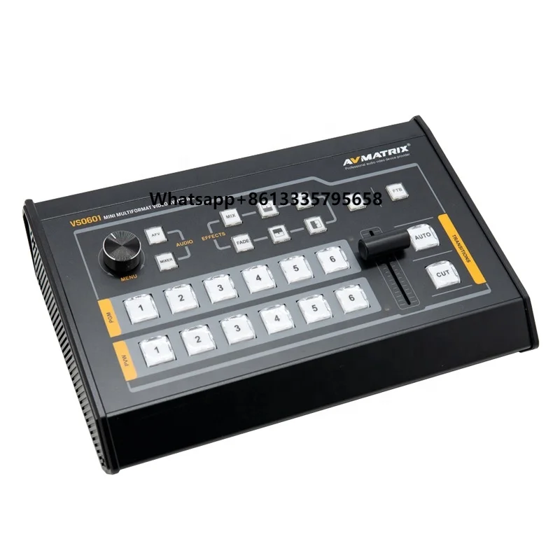 

Avmatrix VS0601 Mini 6-Channel Video Switcher Mixer High Performance Video Splitters & Converters