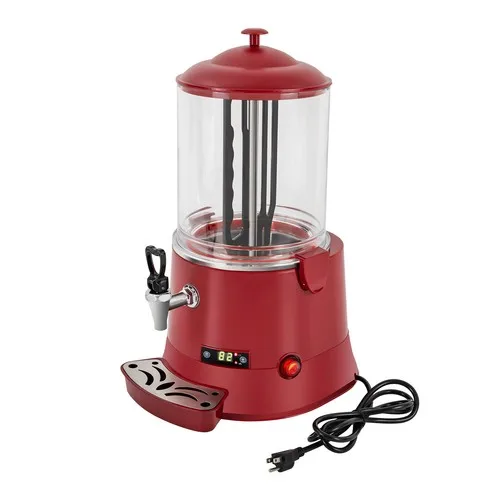 

Chocolate Melting Pot Hot Chocolate Maker 10L 400W Stainless Steel Commercial Electric Warmer Mixer for Party Shop Cafe Red