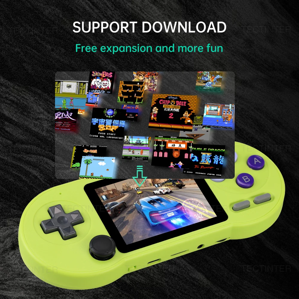 وحدة تحكم ألعاب فيديو محمولة صغيرة ، مشغل ألعاب محمول باليد ، شاشة IPS ، ألعاب مدمجة ، GBA ، MD ، Sega ، Dendy ، SF2000 ، 3"