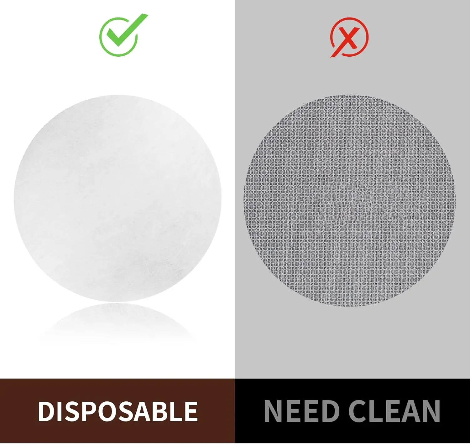 500 шт. бумажный фильтр для кофе, 58 мм, неотбеленный фильтр для эспрессо, шайба, портафильтр, бумага, совместимая с Breville Barista,